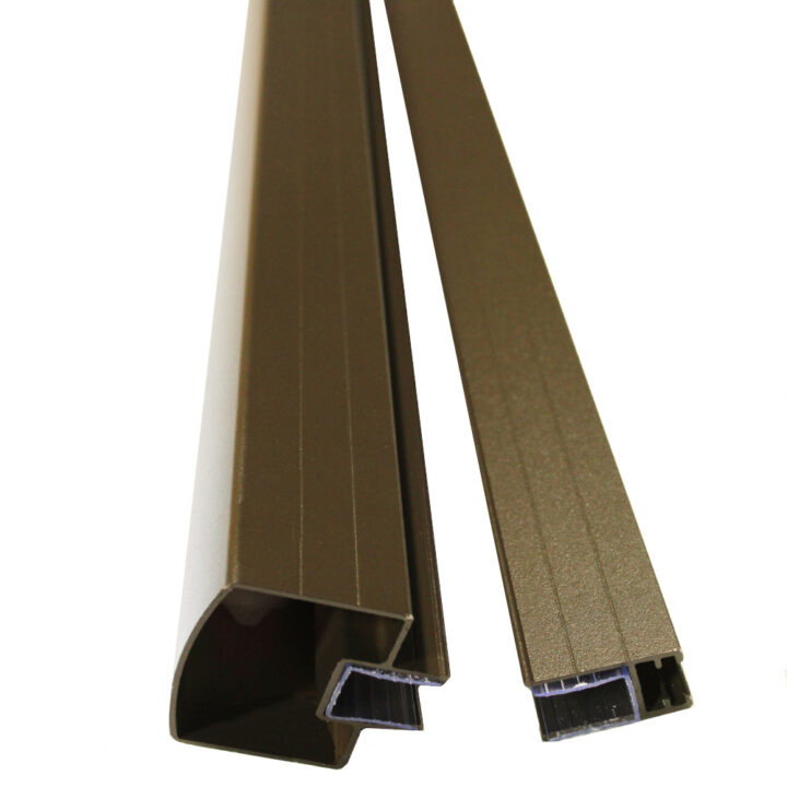 VR TOP AND BOTTOM RAIL 5FT 6FT 8FT BRONZE