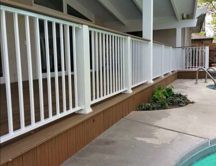 Fortress Exterior Railing in White