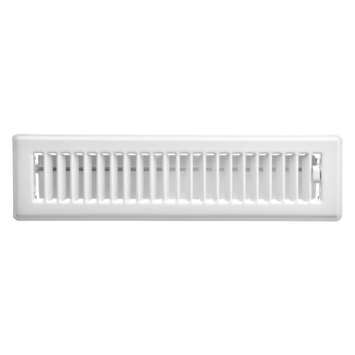Imperial Floor Register - White Metal
