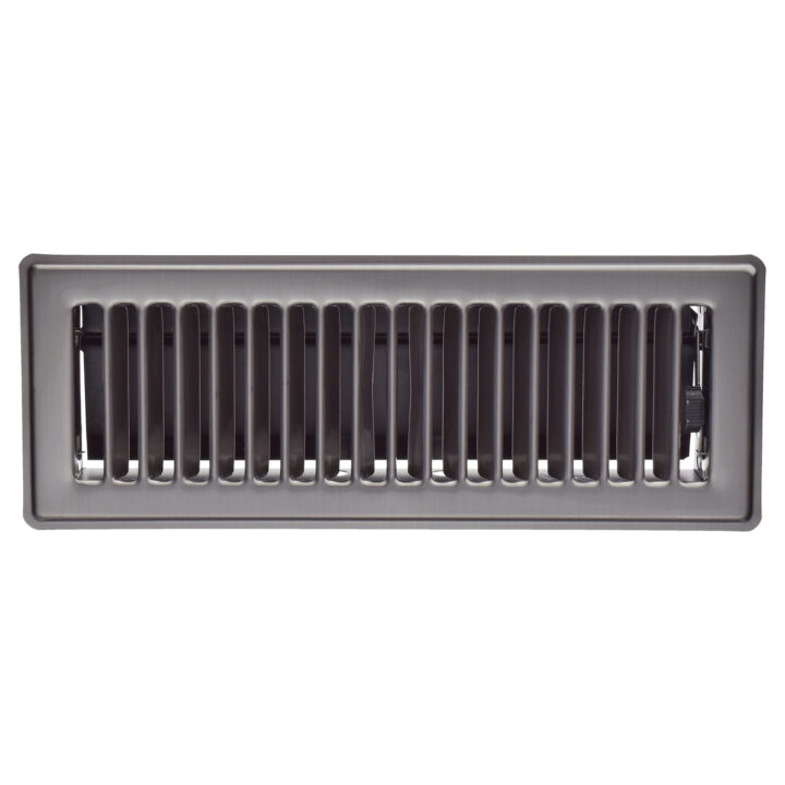 Imperial Floor Register - Pewter Metal